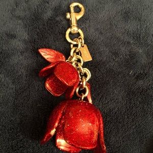 Cute sparkly bag charm by Coach
